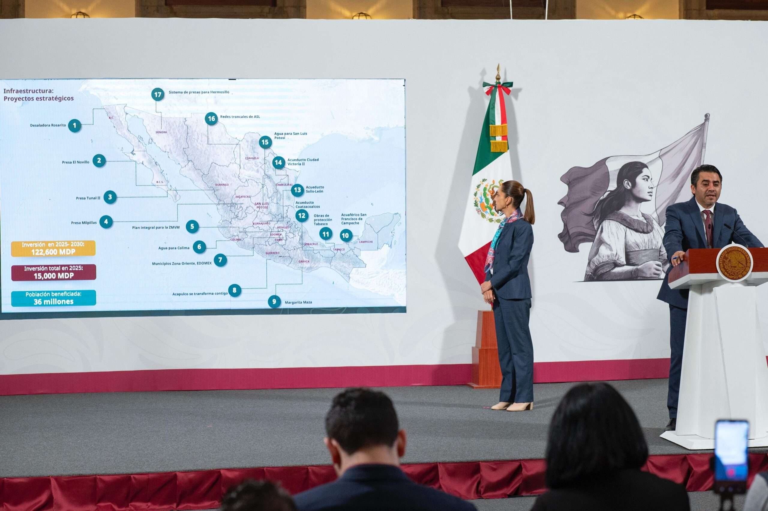 Conagua anuncia 17 proyectos estratégicos de agua y decreto para regularizar concesiones